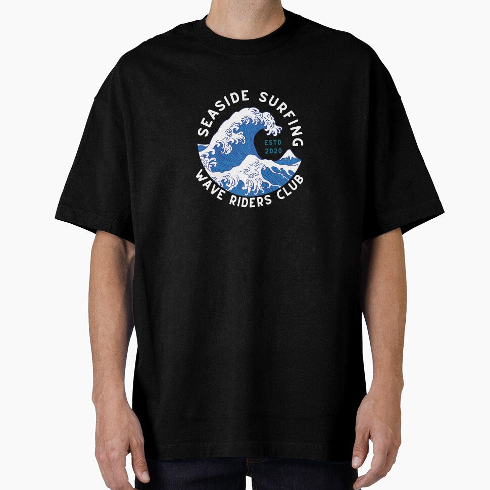 Vintage Art Seaside Surfing Wave Riders Club by FrescoNat