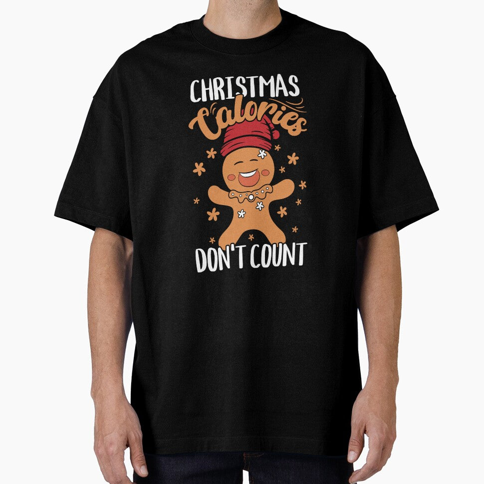 Funny Gingerbread Christmas Holiday Calories Don’t Count by PrintCrafting