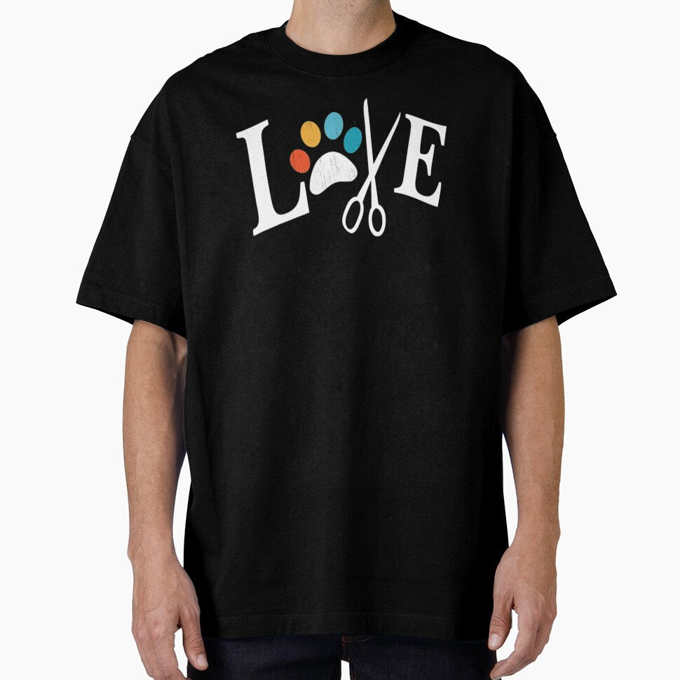 Dog Grooming Love Dogs Pet Daycare Groomer Vintage Paw Print by luxury store