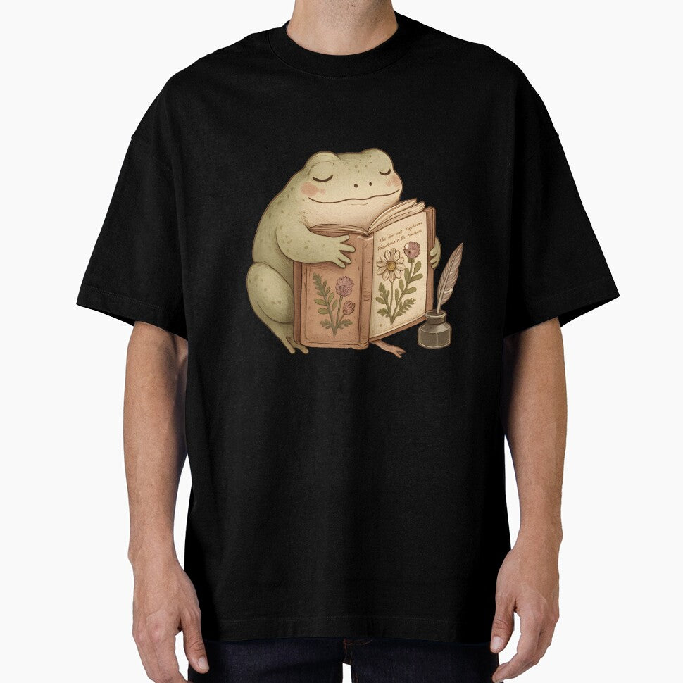 Cottagecore Frog with Pressed Flower Journal by SignumShop