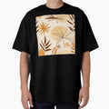 Boho Earthtones, Taupe, And Orange Leaves Abstract Designs by DEC02