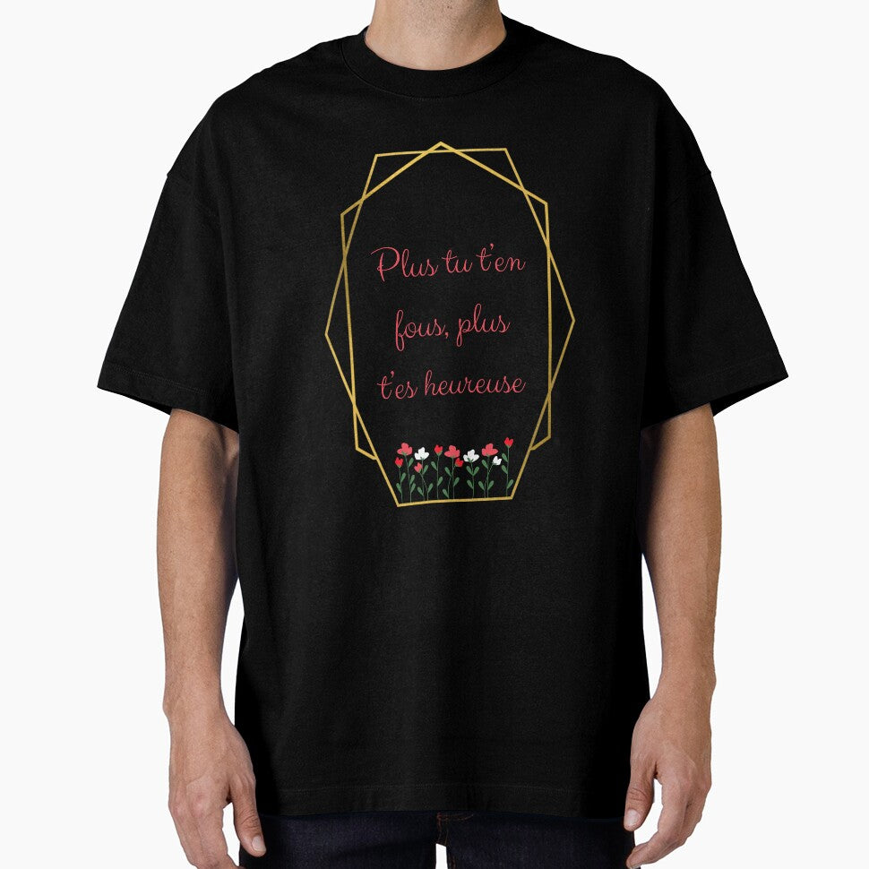Quote "The more you care, the happier you are" in French by PausePapote