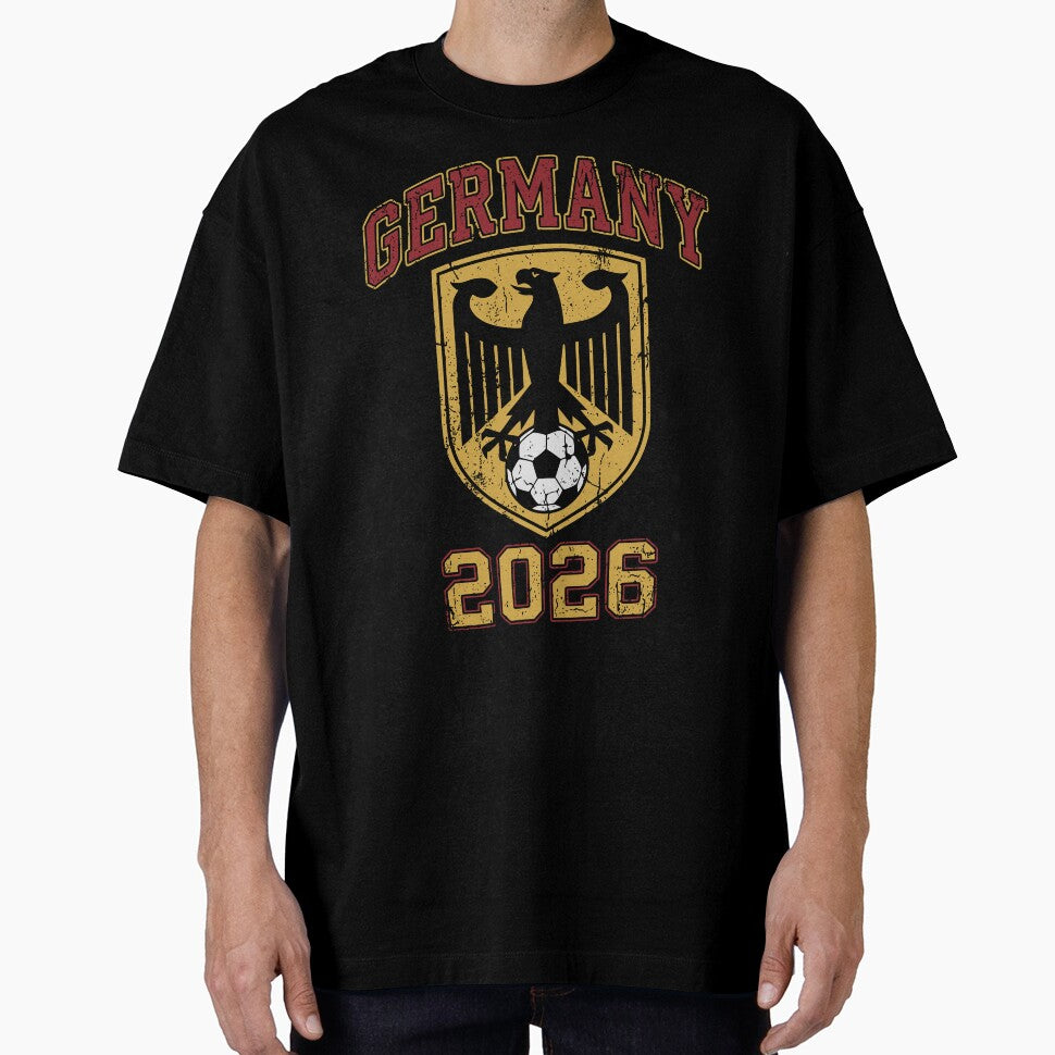 Vintage Germany 2026 Soccer Fan Eagle Crest by Imaginationbeyond