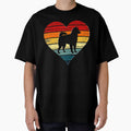 Alaskan Klee Kai Dog Vintage Heart Mom Gift Valentines Tee Gift Love by BargerStore