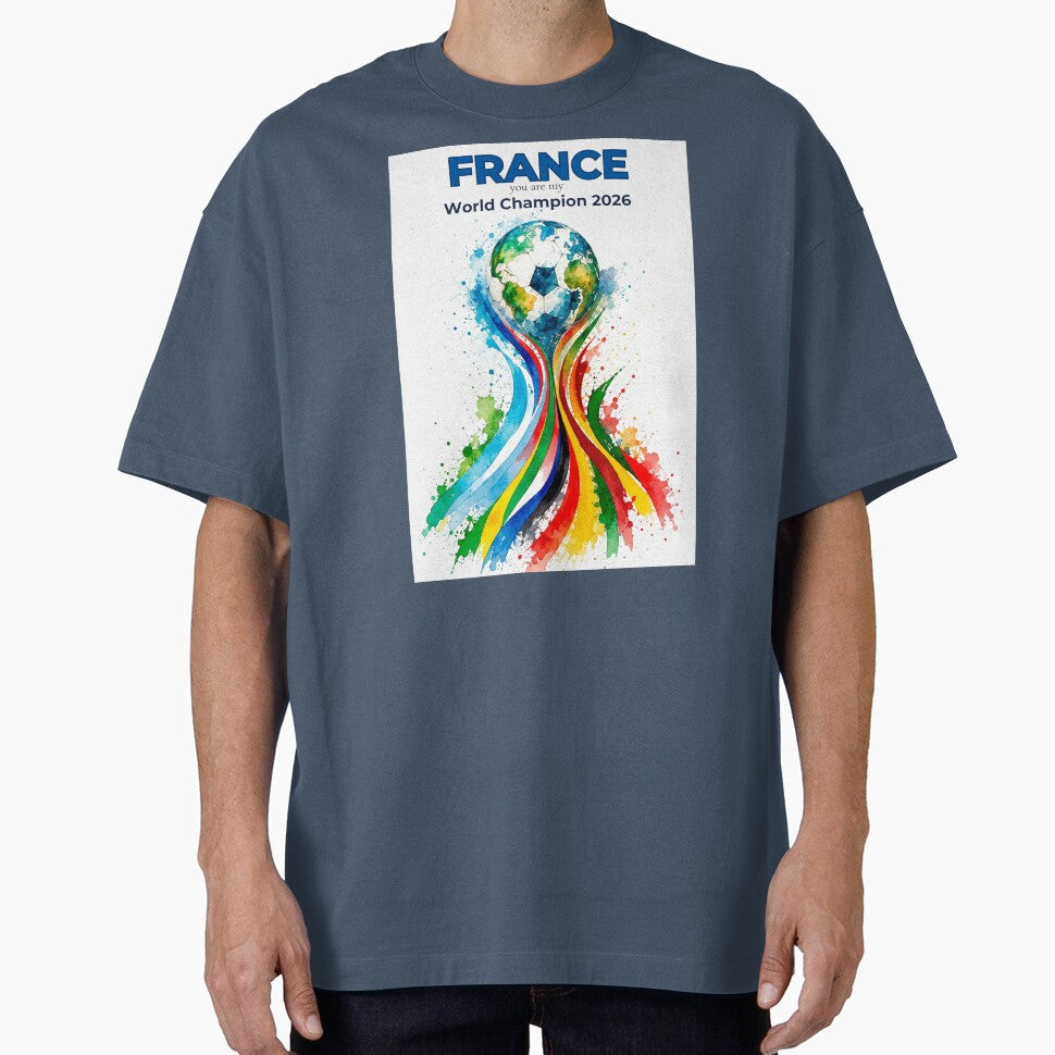 France 2026 World Cup Champion Watercolor Football Art by EMC Store