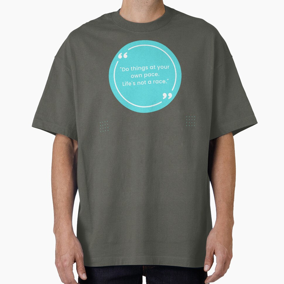 Life's Not a Race Motivation Word by Afe-Shop2