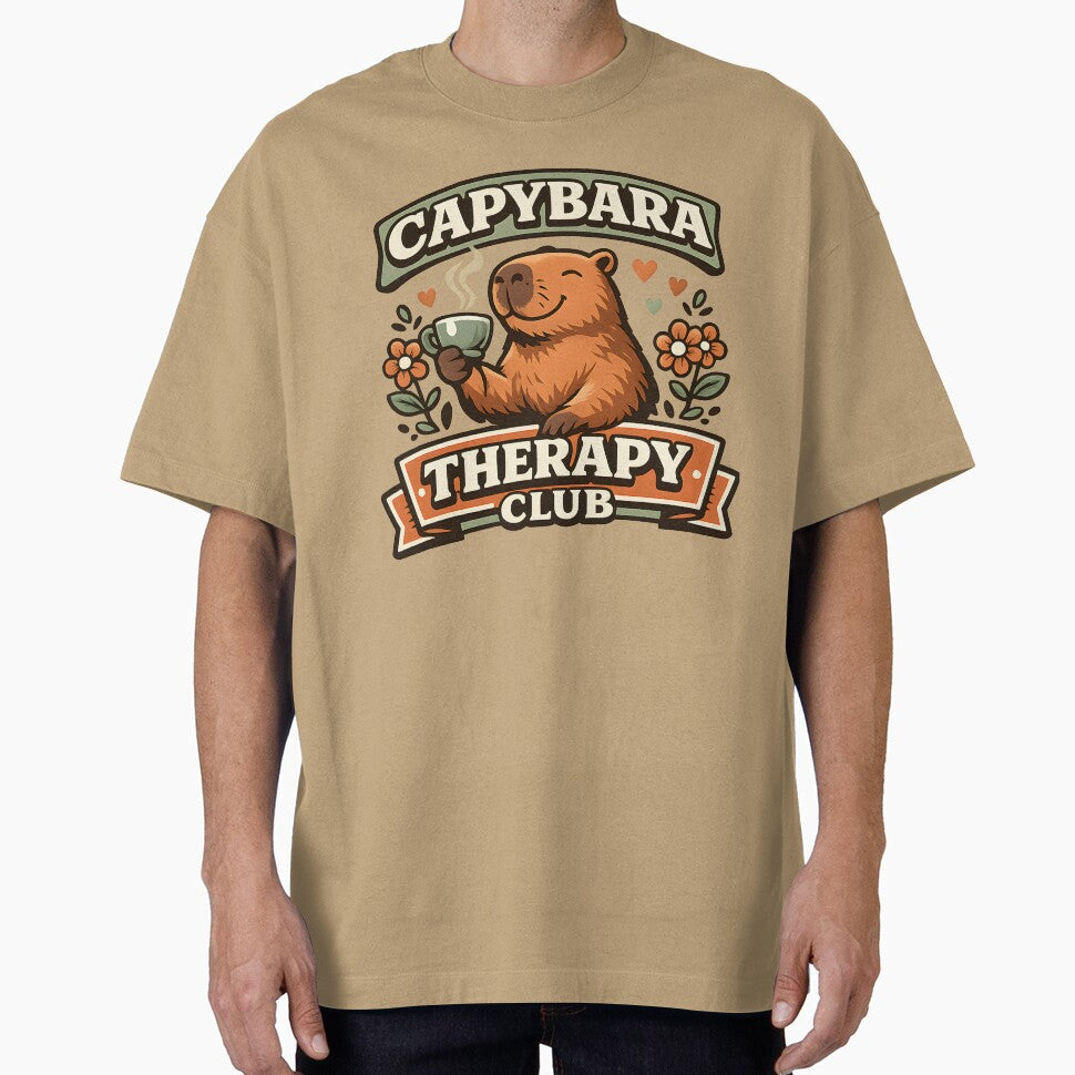 Capybara Therapy Club Shirt  Cute Mental Wellness Capybara Vintage Collegiate Design by  Artistry in Motion by MADsrecreation