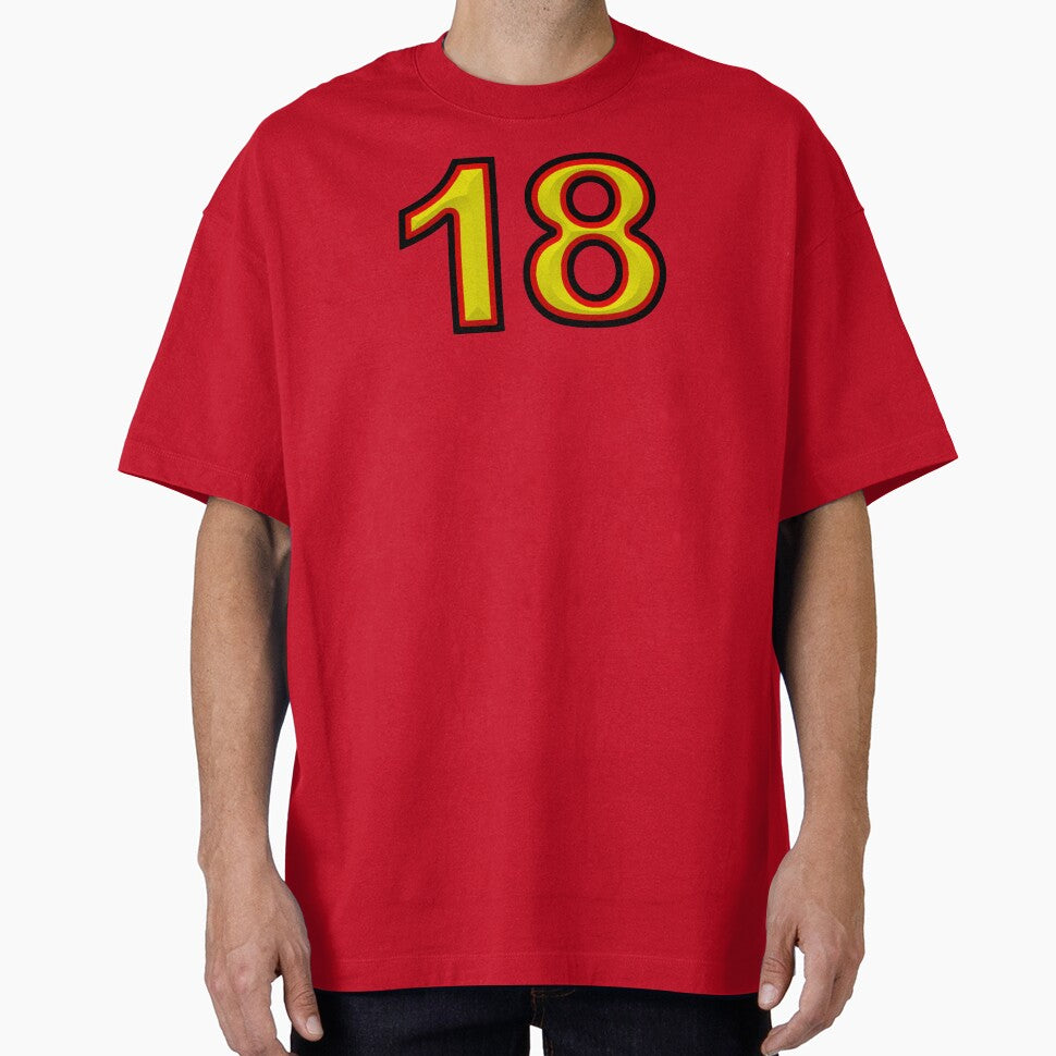 Design Eighteen with 3D effect - German colors red yellow black by Segasprojects
