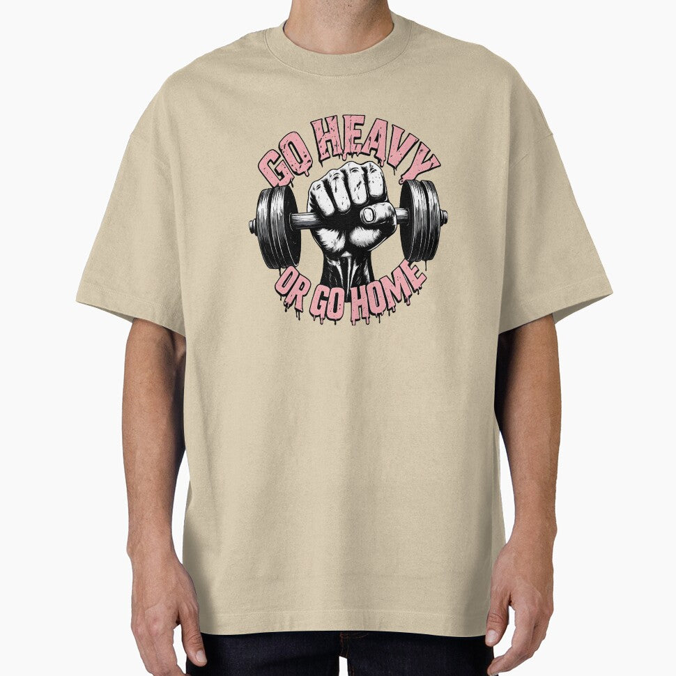Go Heavy Or Go Home – Gym Motivation Fitness Bodybuilding Workout Design by Mavriboy