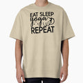 Yoga Saying Eat Sleep Yoga Repeat Motivational Quote by SoccaTamam