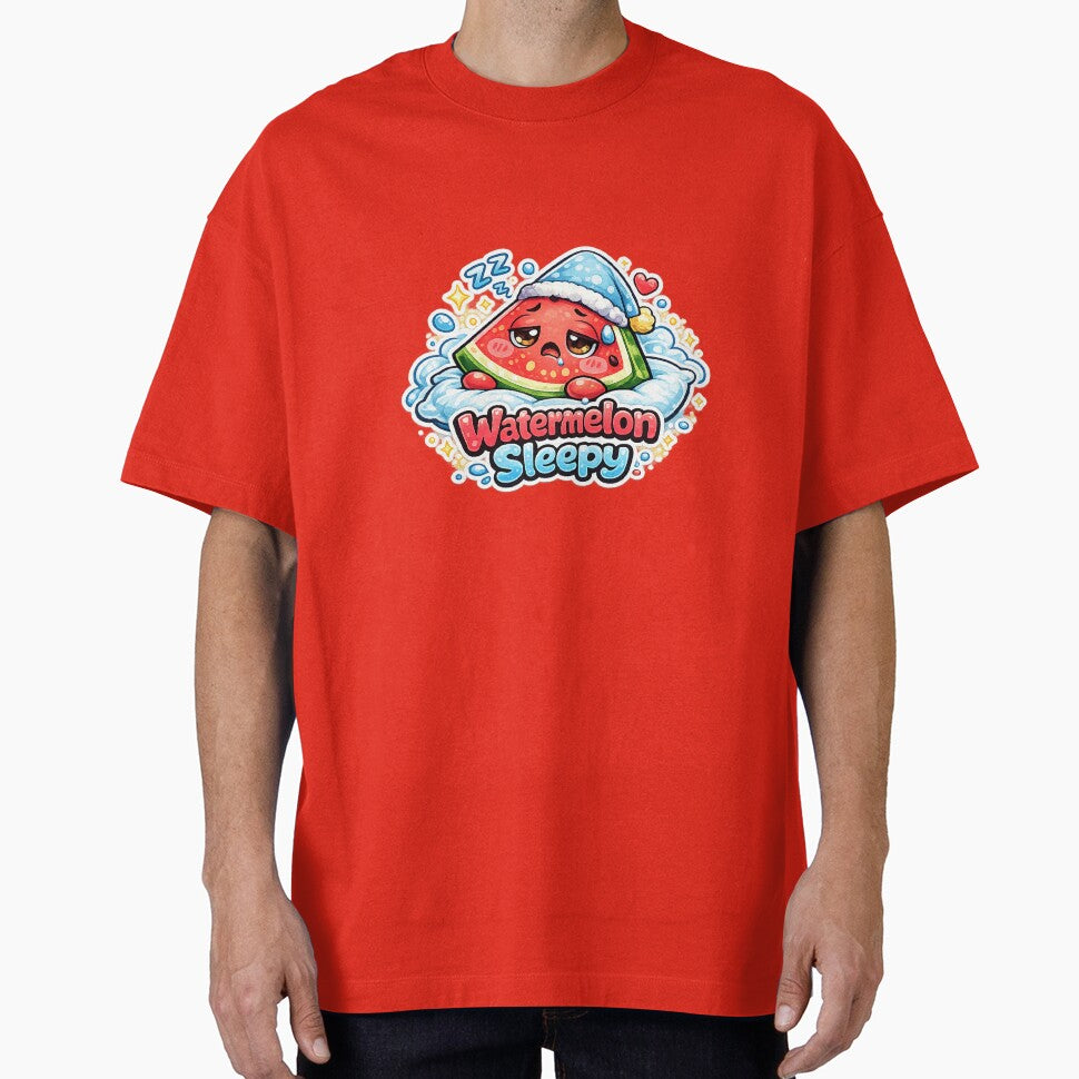 Sleepy Watermelon Kawaii | Cute & Cozy Sleeping Watermelon by apanoracar