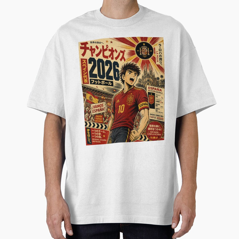 Champions 2026 Football Manga Vintage Soccer Poster T-Shirt by zumerdiego