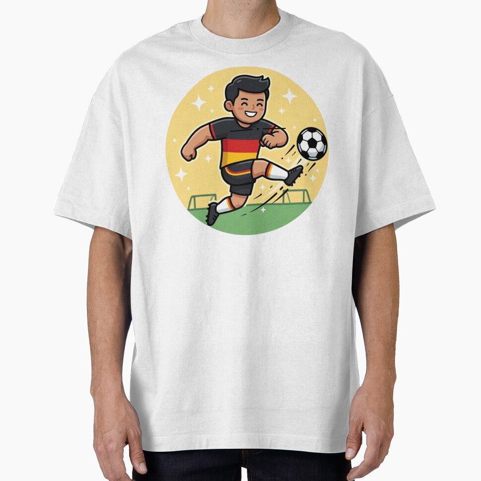 Cute Soccer player Icon | Red  Yellow Black Football Jersey by Shape Snip Studio
