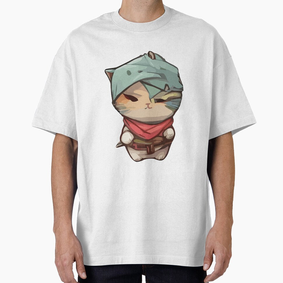 cute kawaii ninja cat with cute eyes by DunuStore