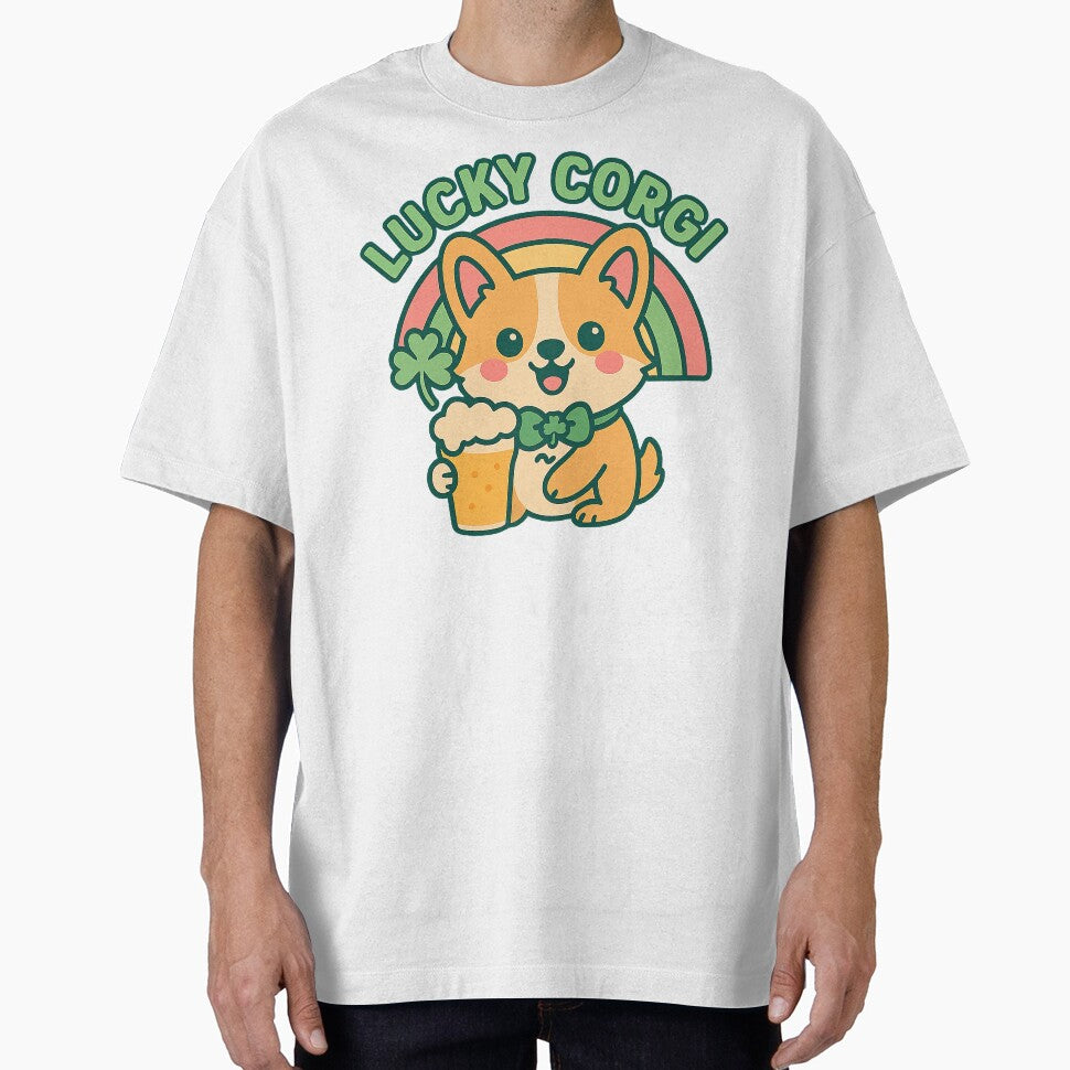 Cute Kawaii Corgi, Cute St Patricks Day Corgi by graphic-genie