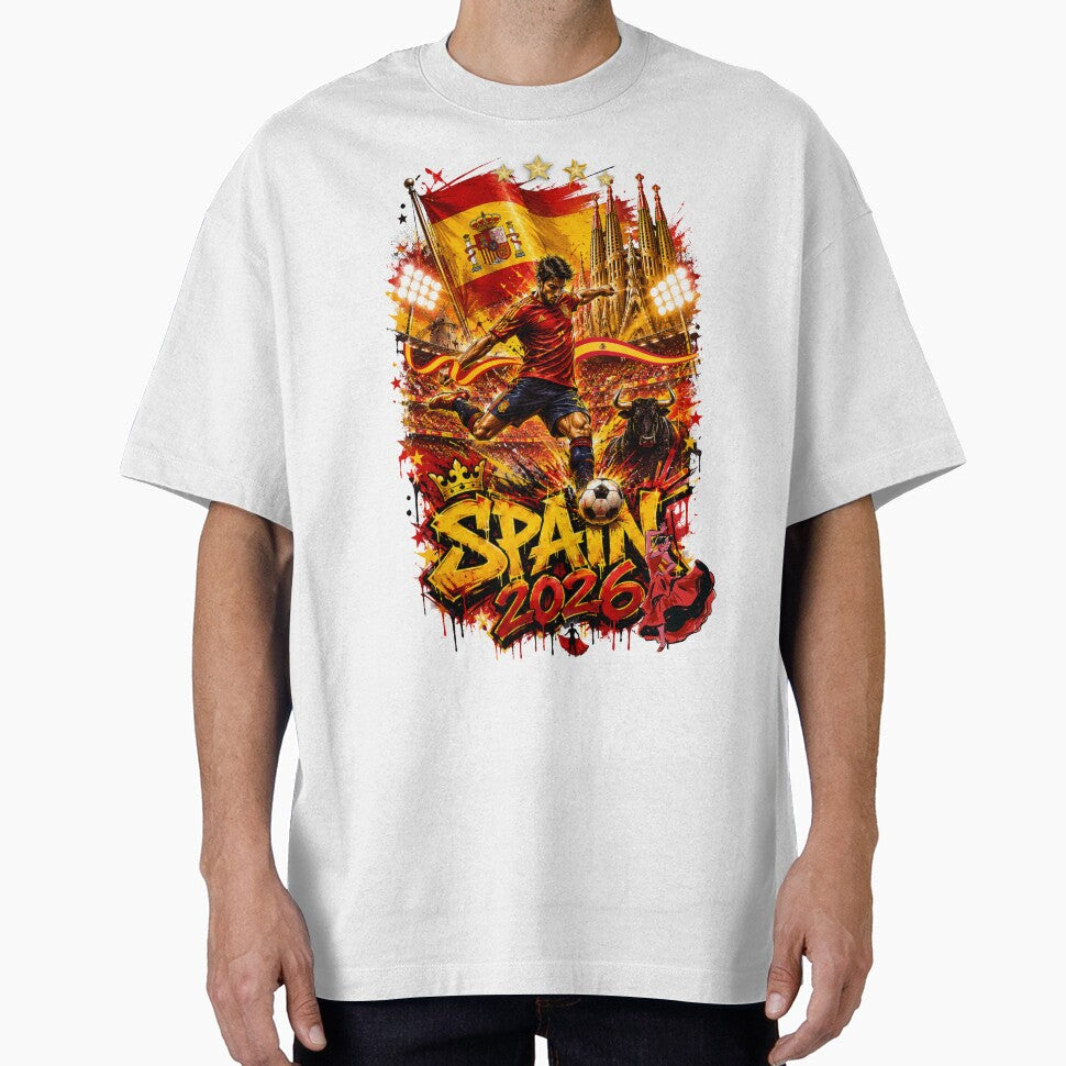 Spain World Cup 2026 Spain Soccer Merch | Football Fan Gear |ArgentinaSports Apparel Tee|  Spain independence Day |Soccer worldcup ChampionshipSoccer World ver 1 by CosmicNook1