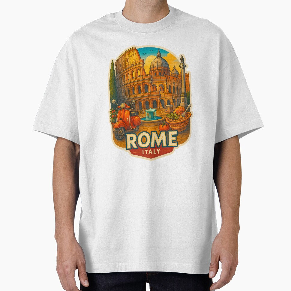 Rome Travel Sticker Design, Rome Decal , Luggage Sticker Art, Travel Poster by SusannesArtShop