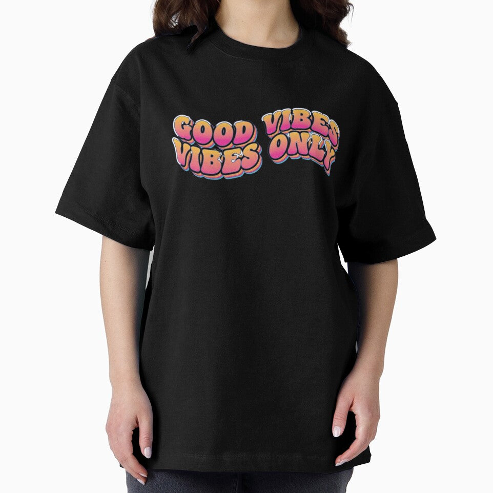 Good Vibes Only Retro Groovy Typography by anandsiva2703