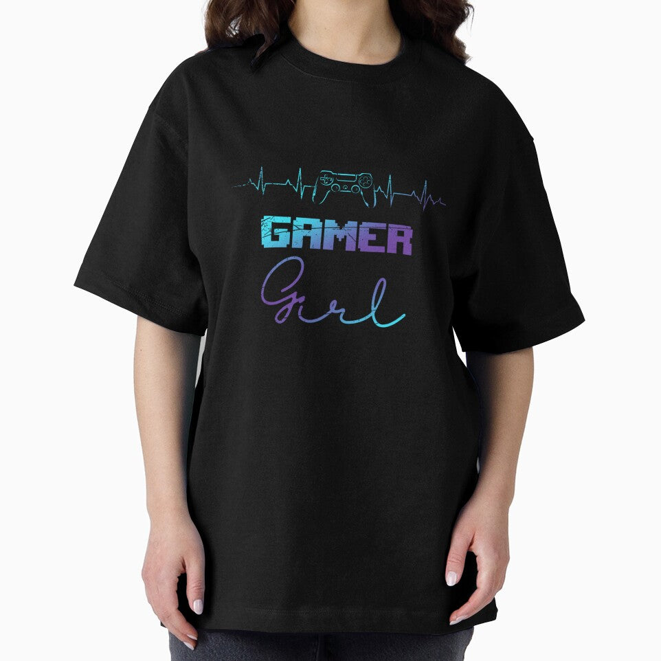 Gamer Women Girls Heartbeat Video Games Controller Gaming by taaddison50