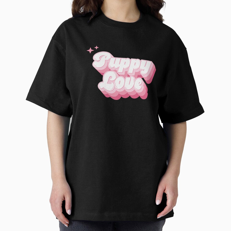 Puppy Love Pink Retro Typography by KodiakGoods