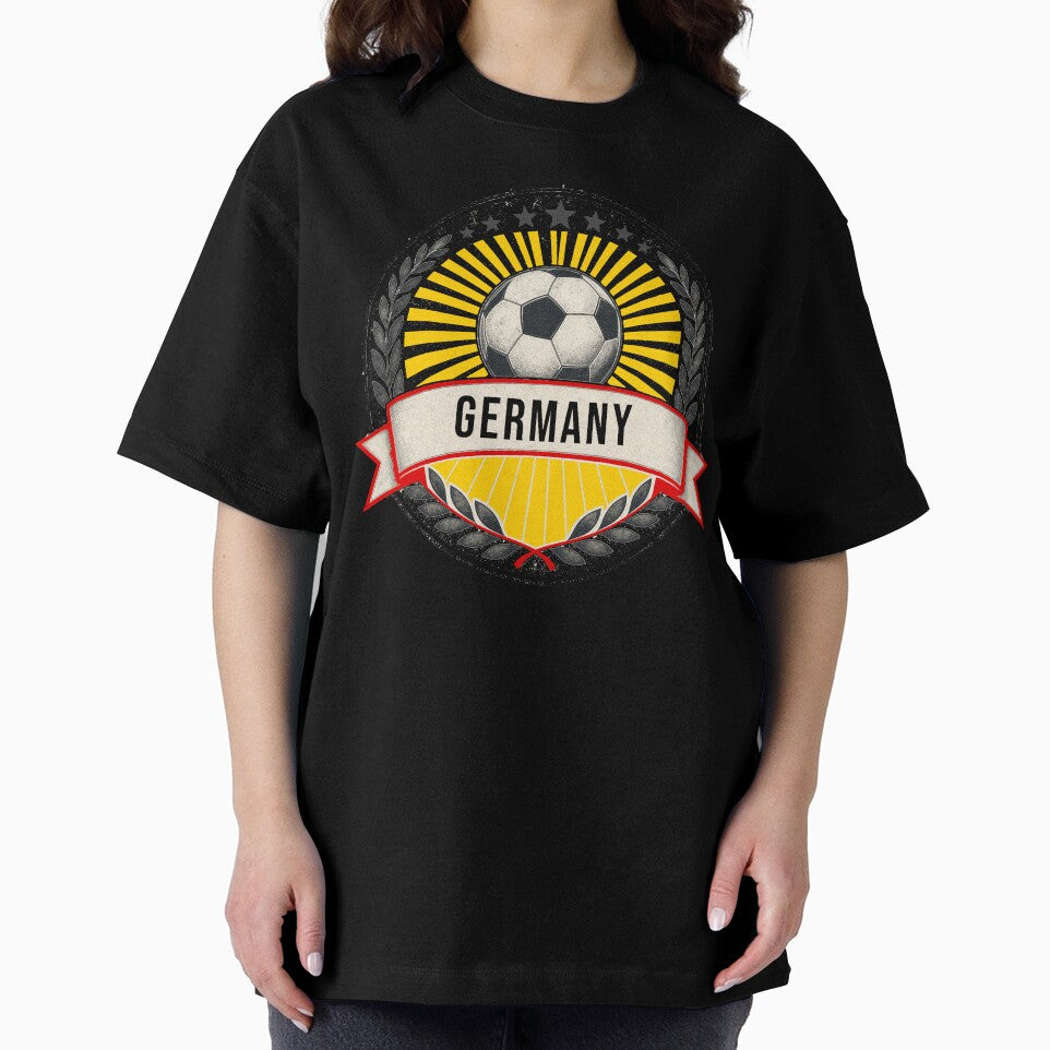 Germany Vintage Soccer Crest — Retro German Football Badge Fan Emblem by icemanphotos