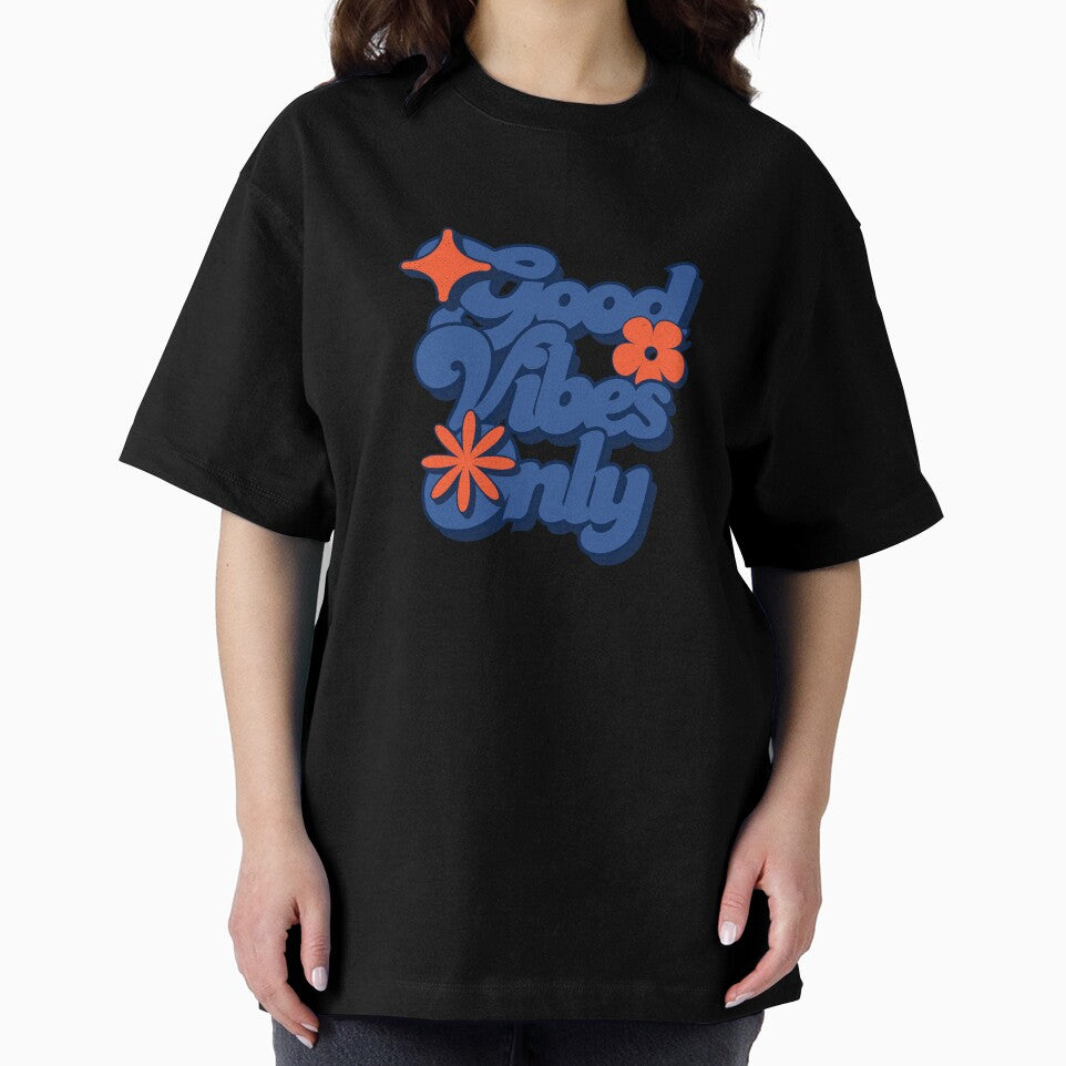 Good Vibes Only Typography T-Shirt – Retro Positive Quote Design by MUKUND FASHION DESIGN