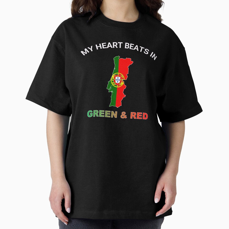 Portugal Barcelos Rooster - My Heart Beats in Red Green by FancifulDesign