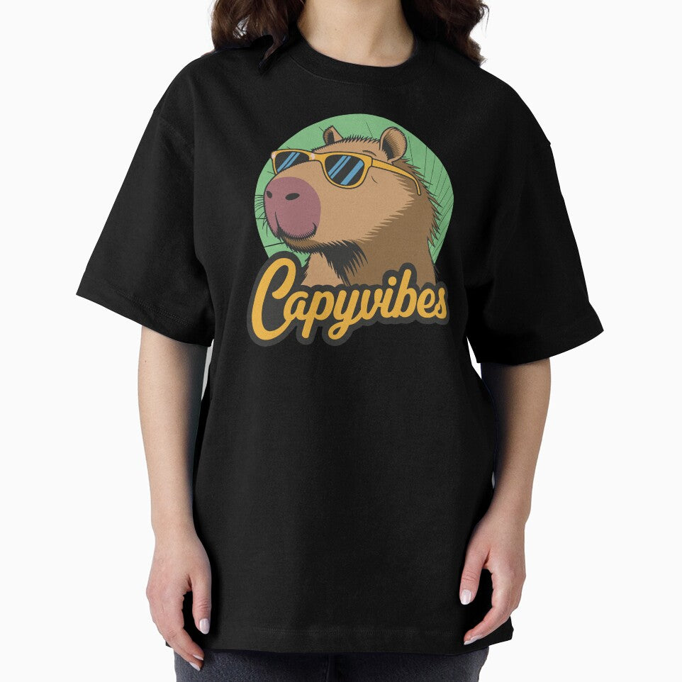 Capybara Cool Vibes–Funny Capybara with Sunglasses Retro Design by EzekRenne