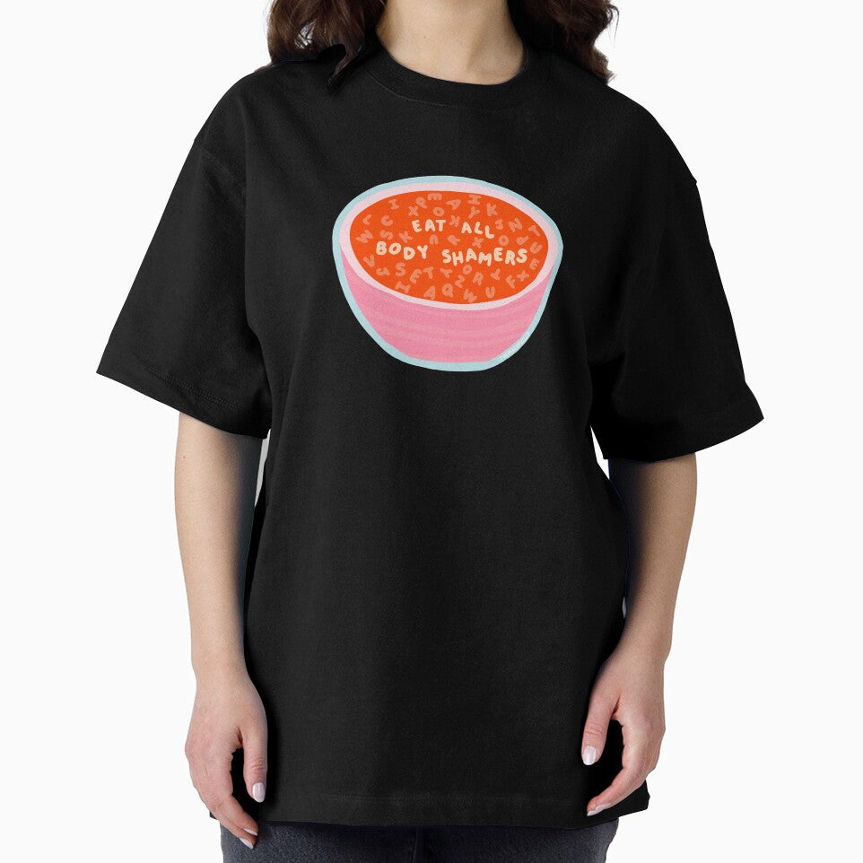 Eat All Body Shamers - Alphabet Soup Messages - The Peach Fuzz by Elizabeth Hudy