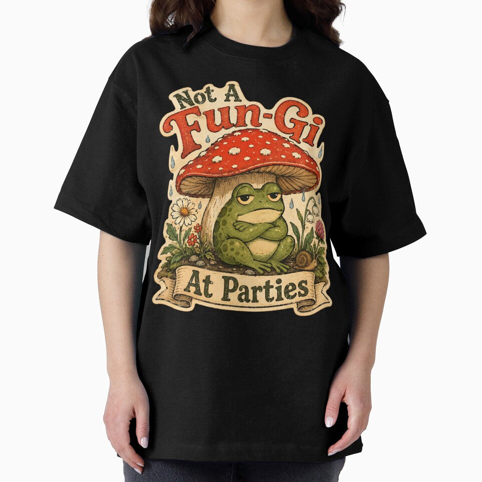 Not A Fun-Gi At Parties Funny Frog by StillWildink