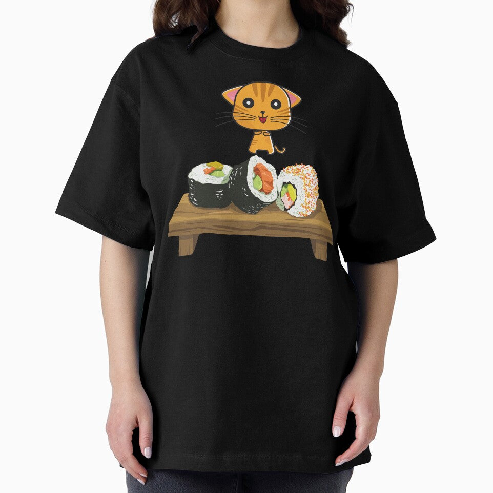 Cute cat craving Sushi by AGDesignstore