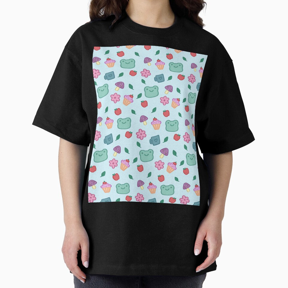blue sweet moments froggy pattern by naanlin