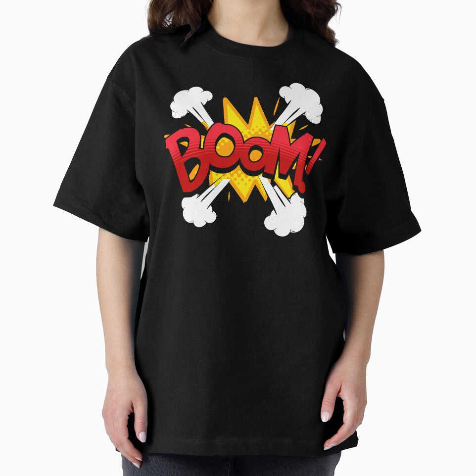 Explosive comic motif with the powerful lettering "BOOM!" in dynamic pop art style. by New Vision by ToMz