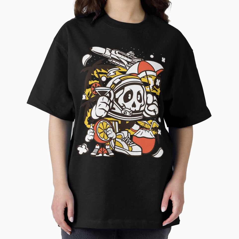 Happy Holiday Astronaut Cartoon Character T-shirt design for people who love Holidays! by Nickelparis