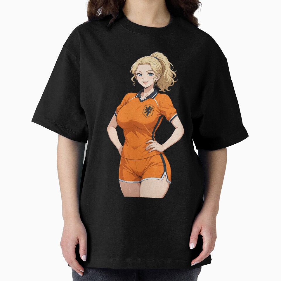 Netherlands Football Girl Anime World Cup by PixoPrintables