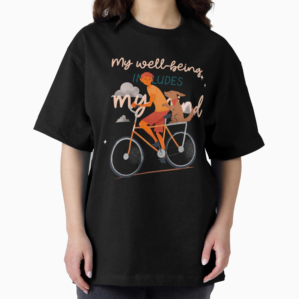 My well being includes my mind man cycling positive vibes affirmation manifestation mental health by SoulfulT