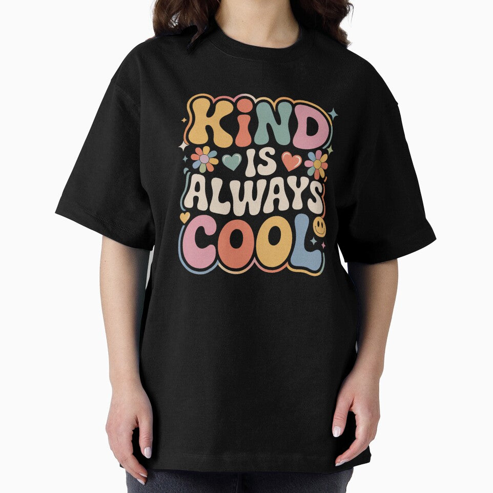 Kind Is Always Cool Groovy Retro Typography by luffy2374