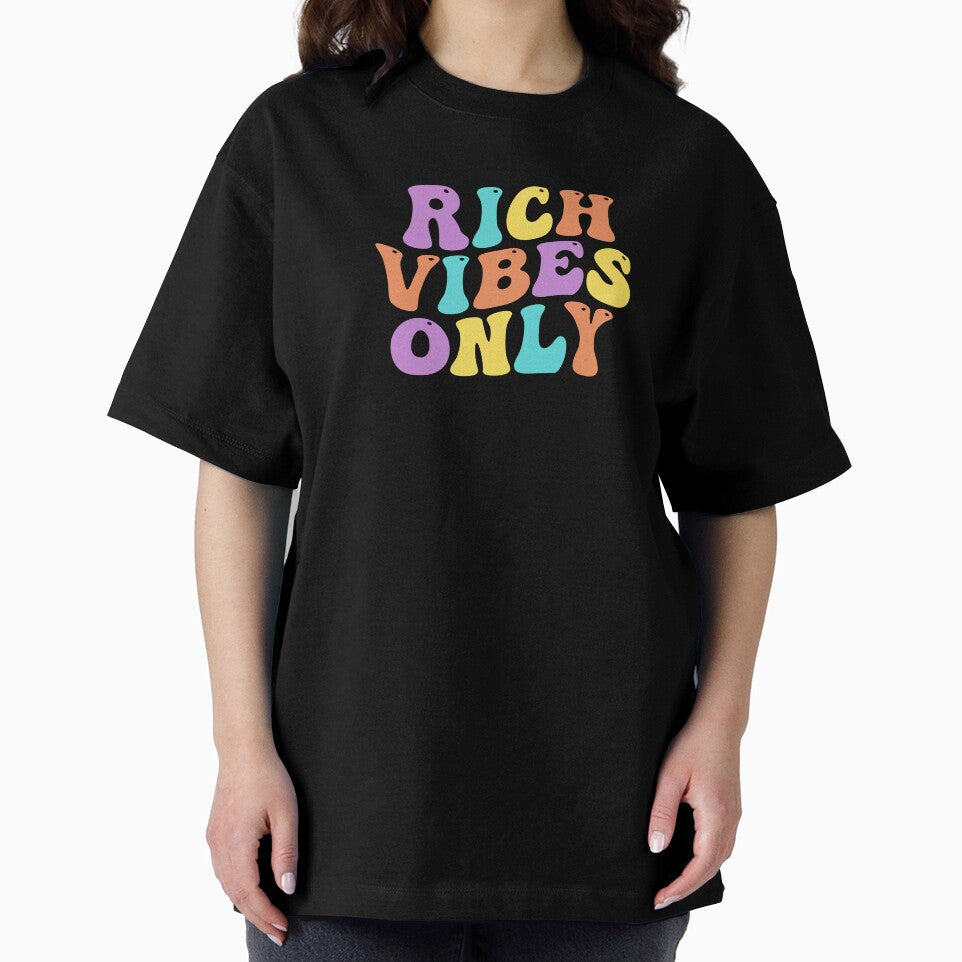 Rich Vibes Only - Positive Affirmation Typography by radikaldezignz