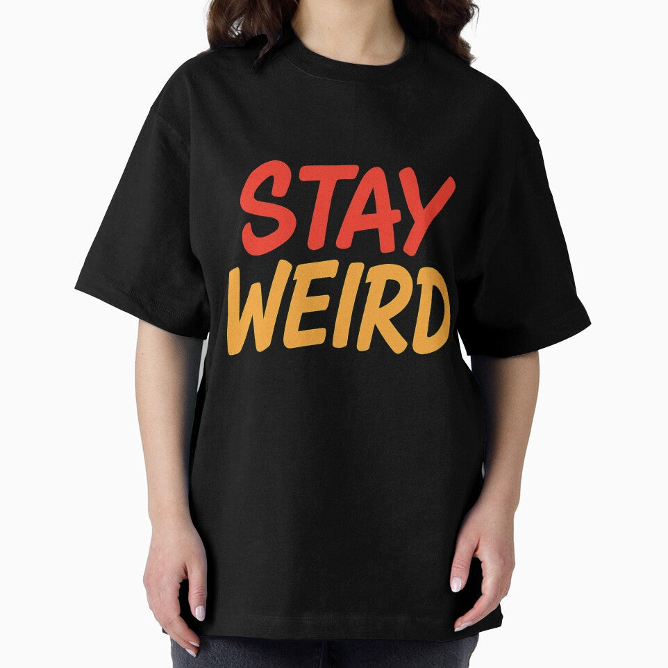 Stay Weird Graffiti Typography – Bold Urban Street Style Sticker & T-Shirt Design by RouniBoutique