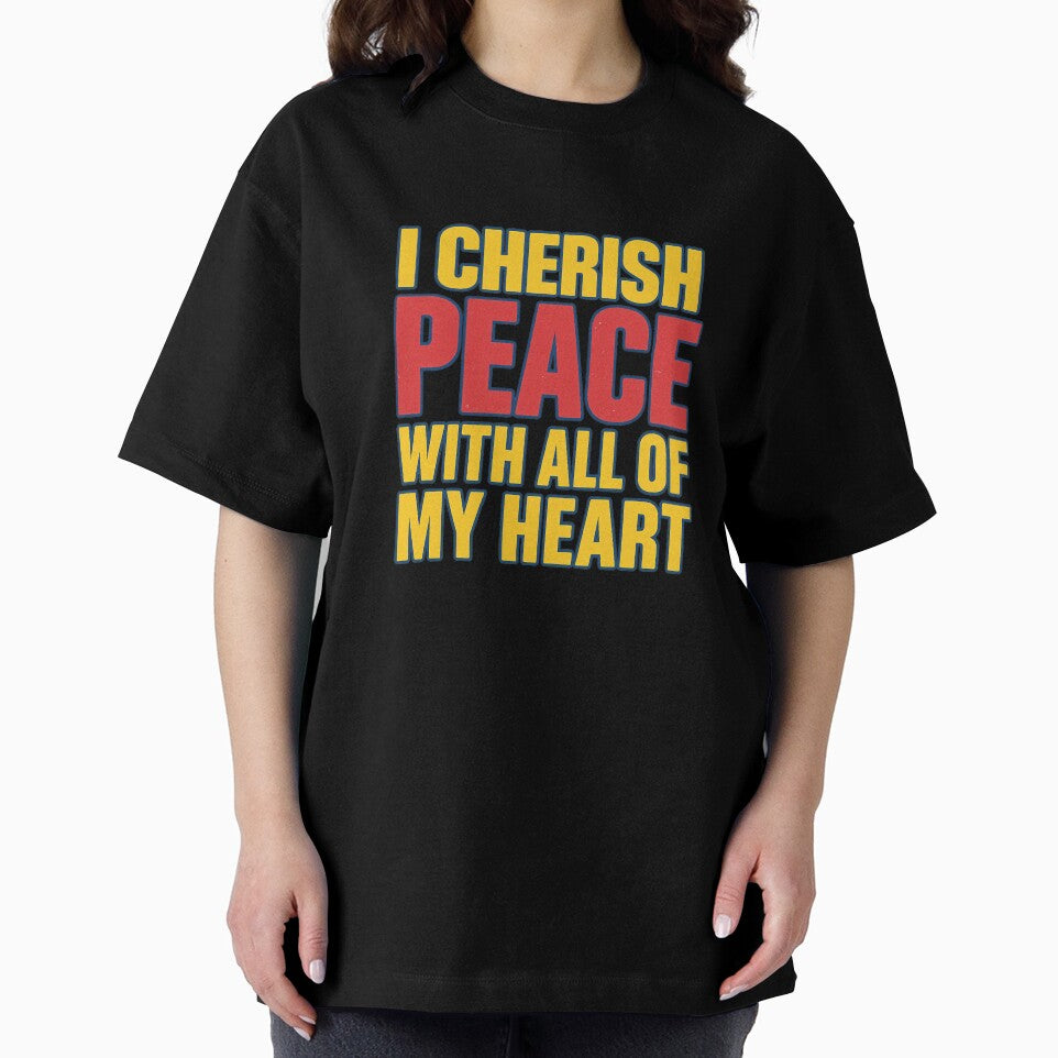 Iconic quote – I cherish peace with all of my heart by LoomisDreams