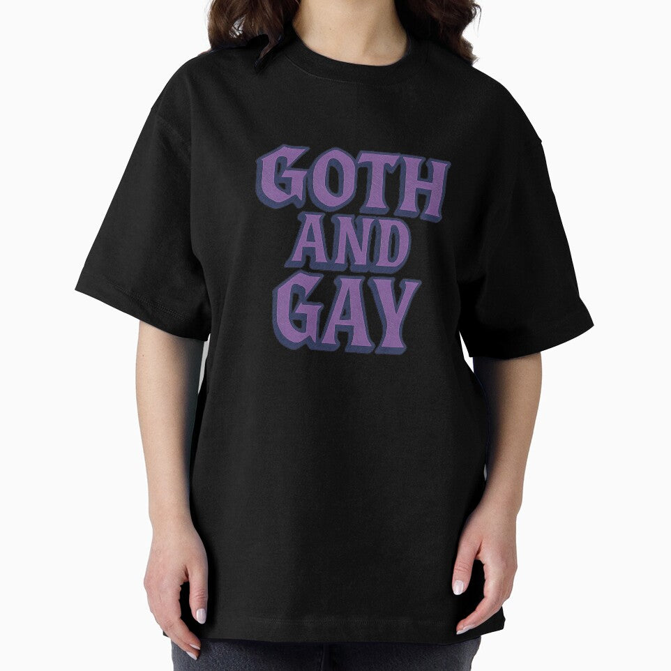 Goth And Gay - Bold Pride Typography by Haus Of Sin