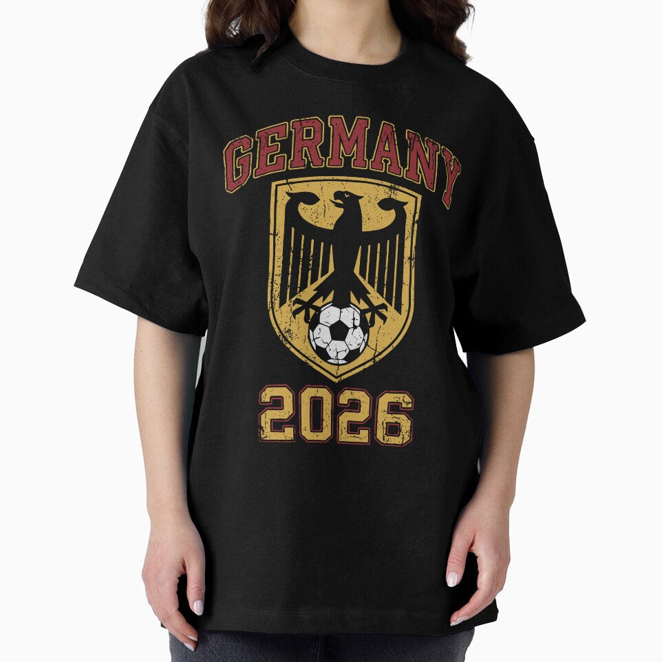 Vintage Germany 2026 Soccer Fan Eagle Crest by Imaginationbeyond