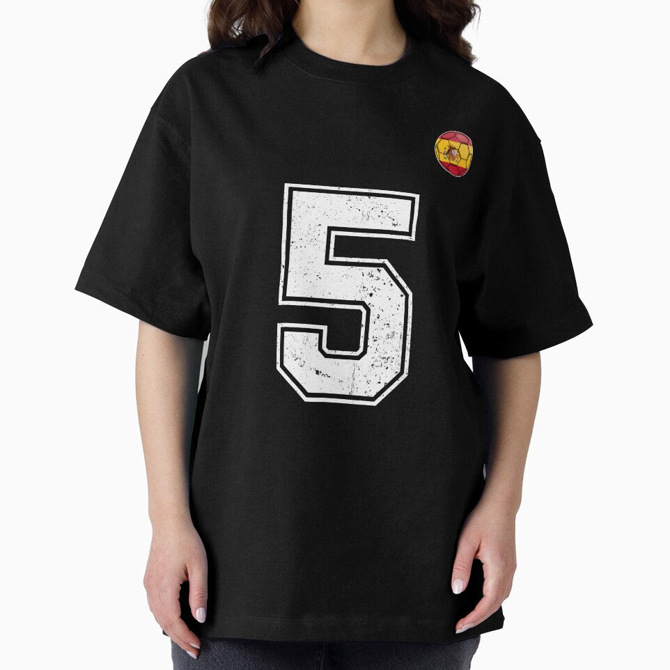 Spain Soccer Number 5 Vintage Sports Fan by KristenosNehk
