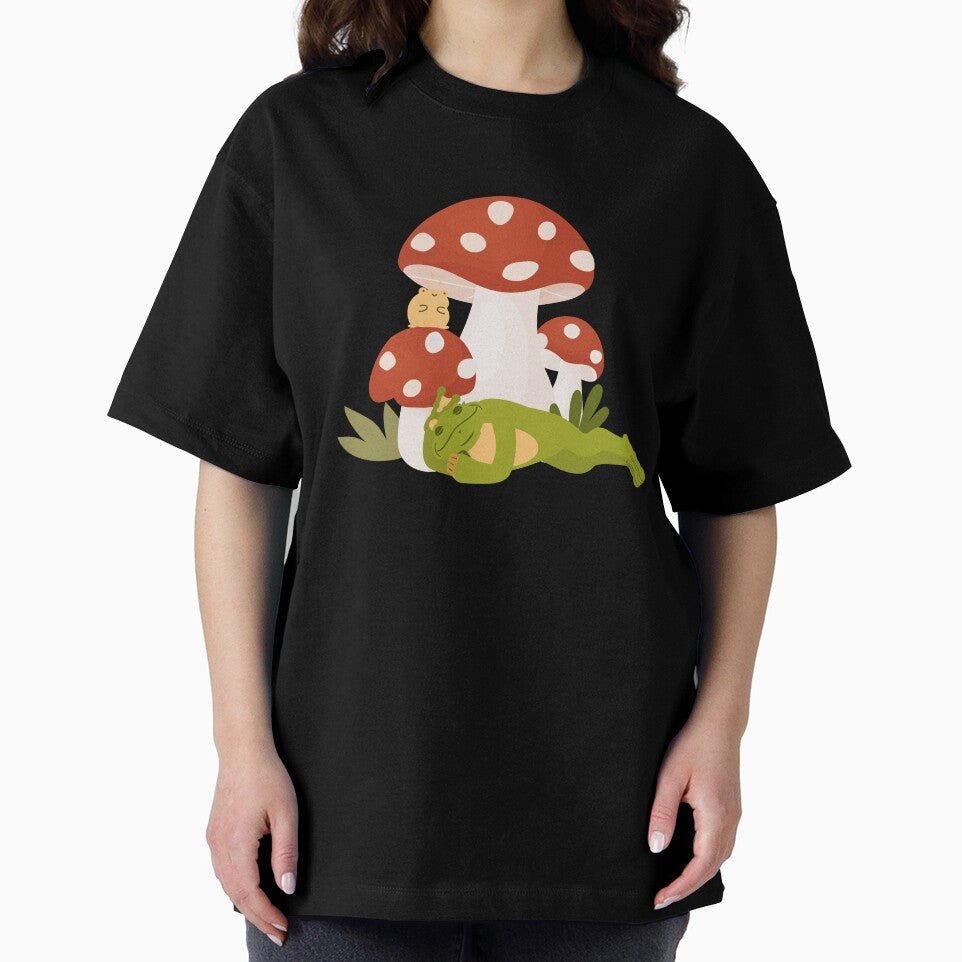 Frog with Mushroom by commondreamer