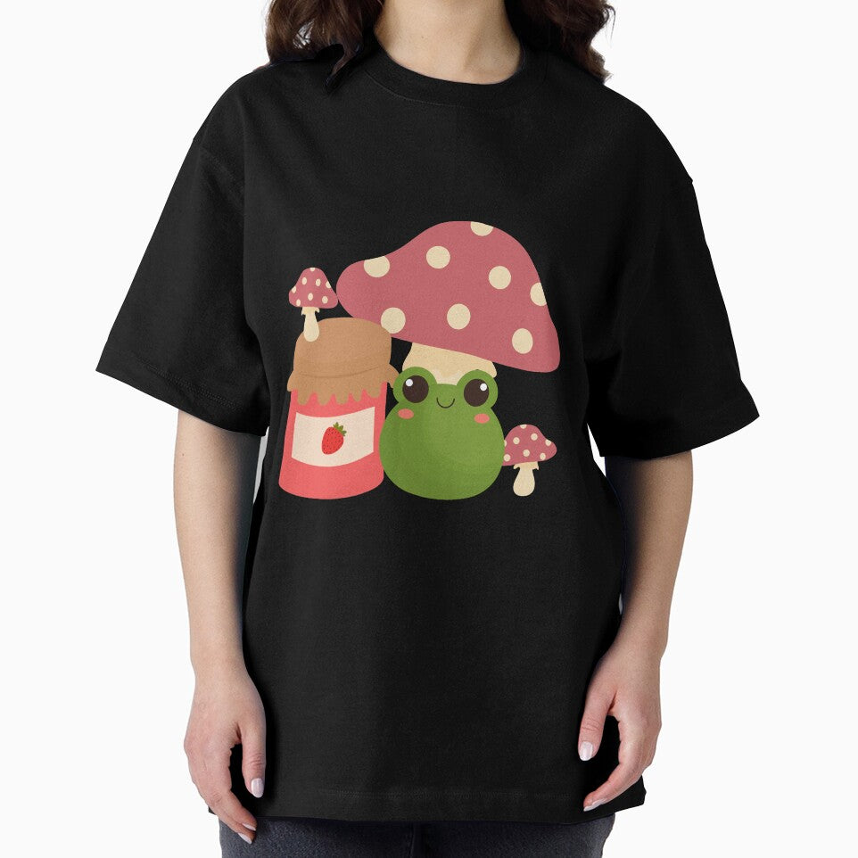 Cottagecore Frog Strawberry Jam Aesthetic by healthybrains