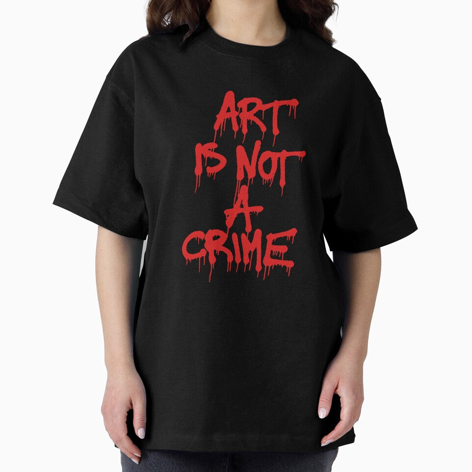 Graffiti Protest Art Is Not A Crime Typography by FriskySloths