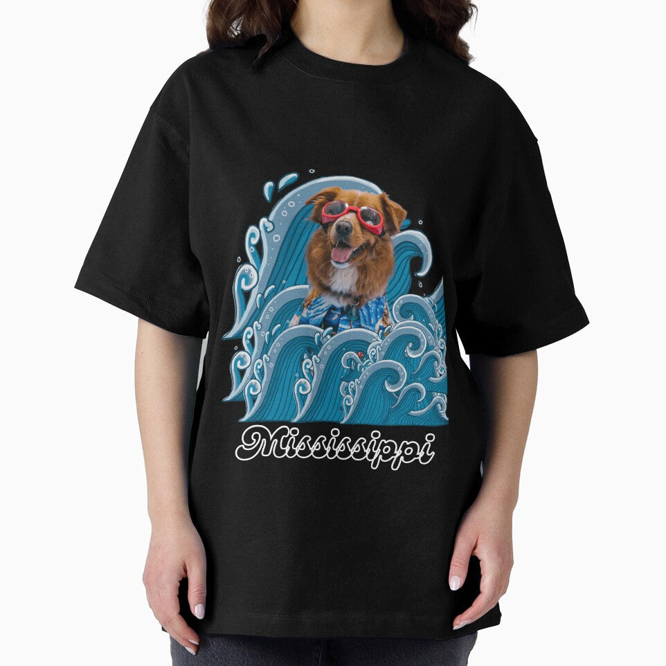 Mississippi River and puppy by Weather gifts