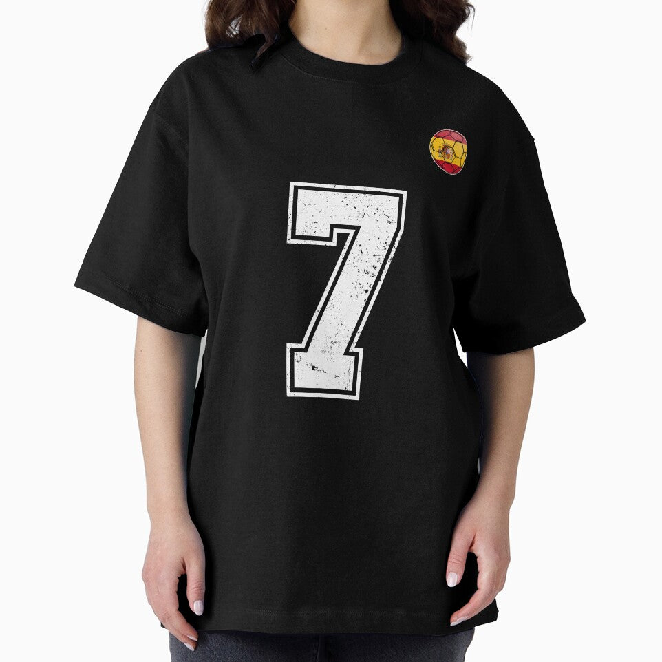 Spain Soccer Number 7 Vintage Sports Fan by KristenosNehk