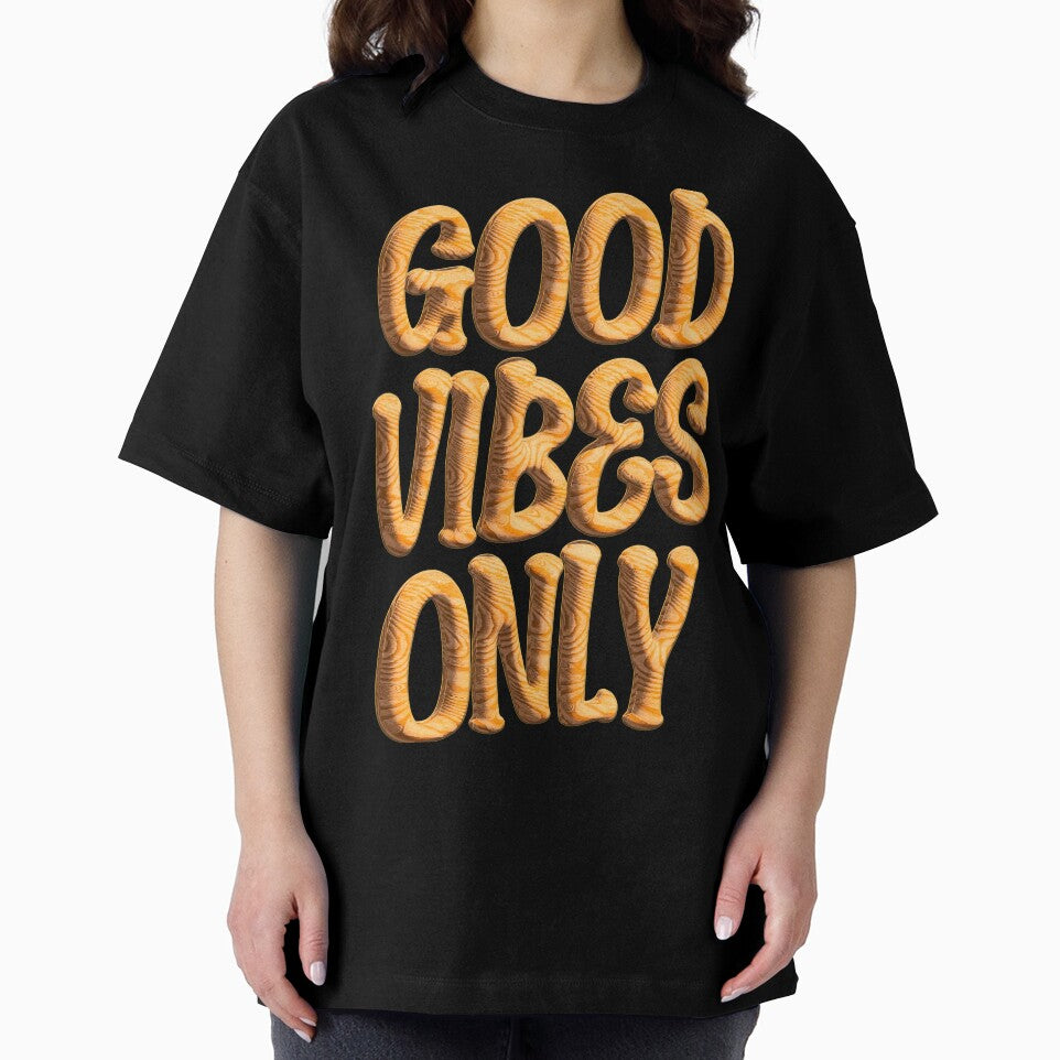 Good vibes only - Realistic wooden 3d typography by ak3shay