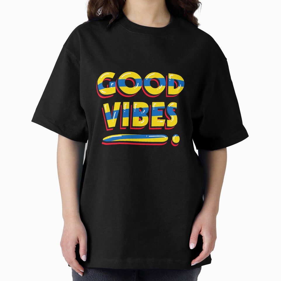 Good Vibes Only - Positive Motivational Typography Design by Radiant abstract studio